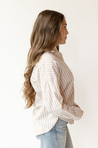 danny striped button up