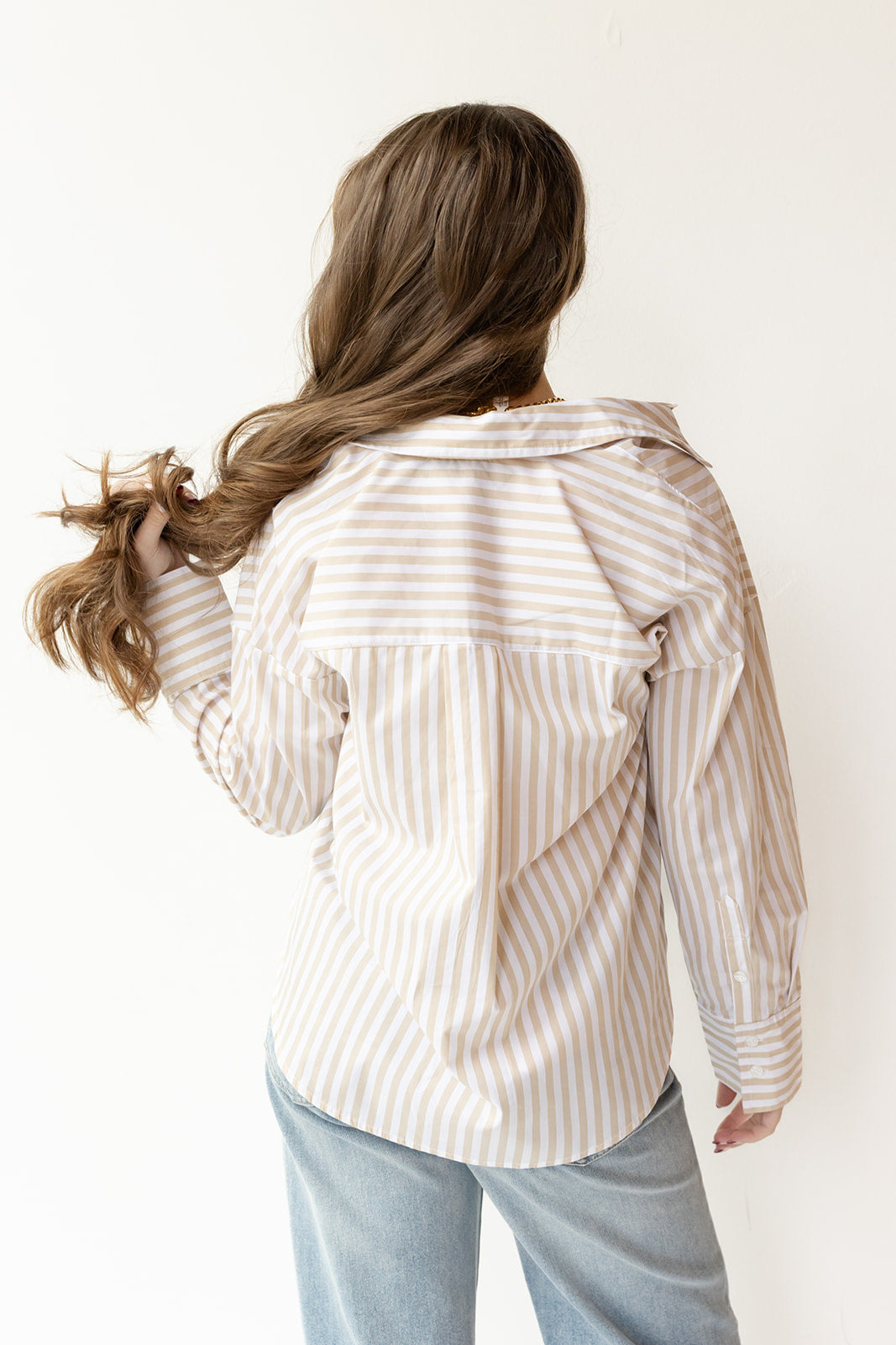danny striped button up