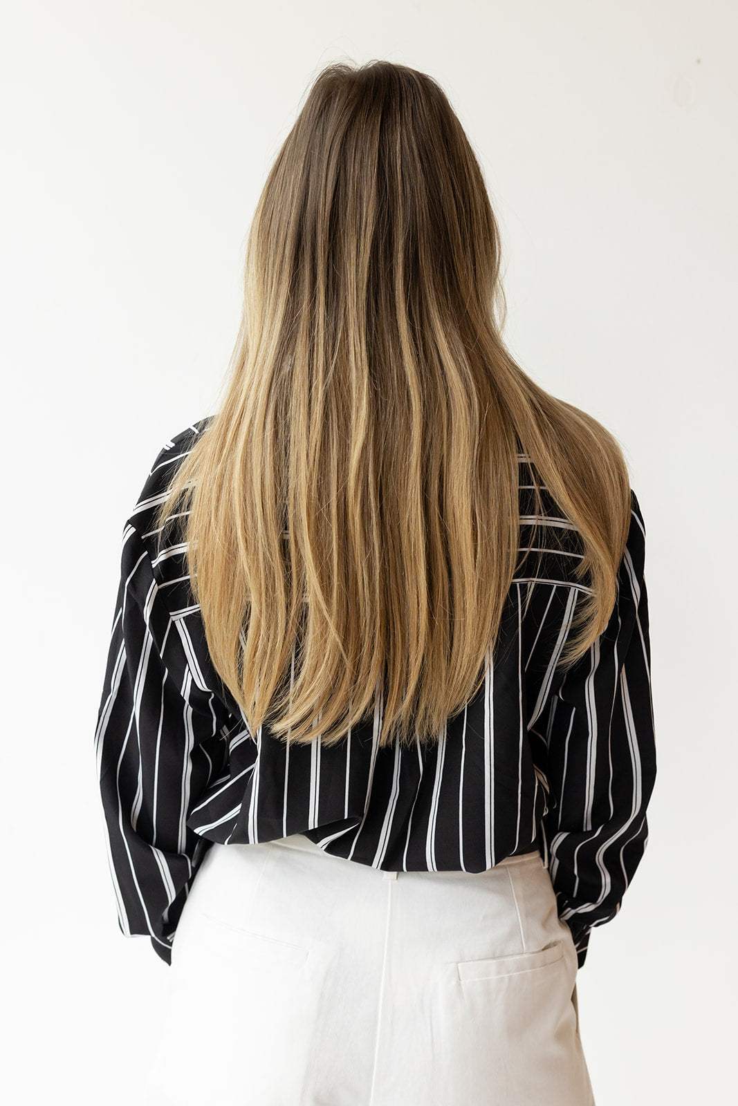 aaliyah striped blouse