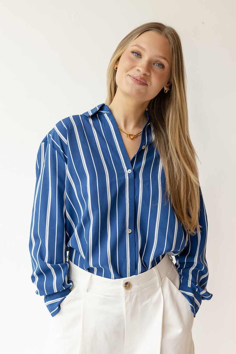 aaliyah striped blouse