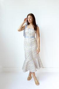 marjorie floral midi dress