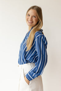 aaliyah striped blouse