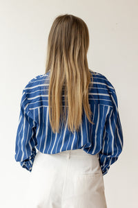 aaliyah striped blouse