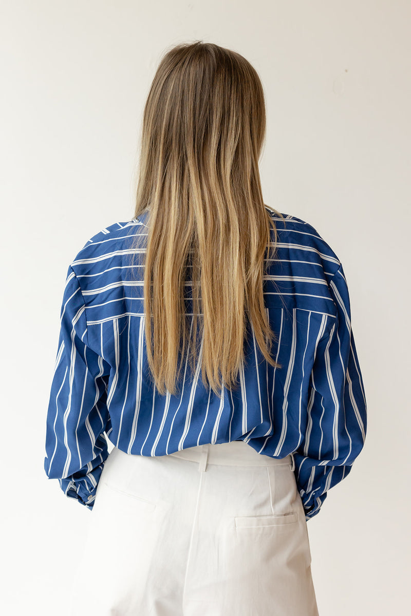 aaliyah striped blouse