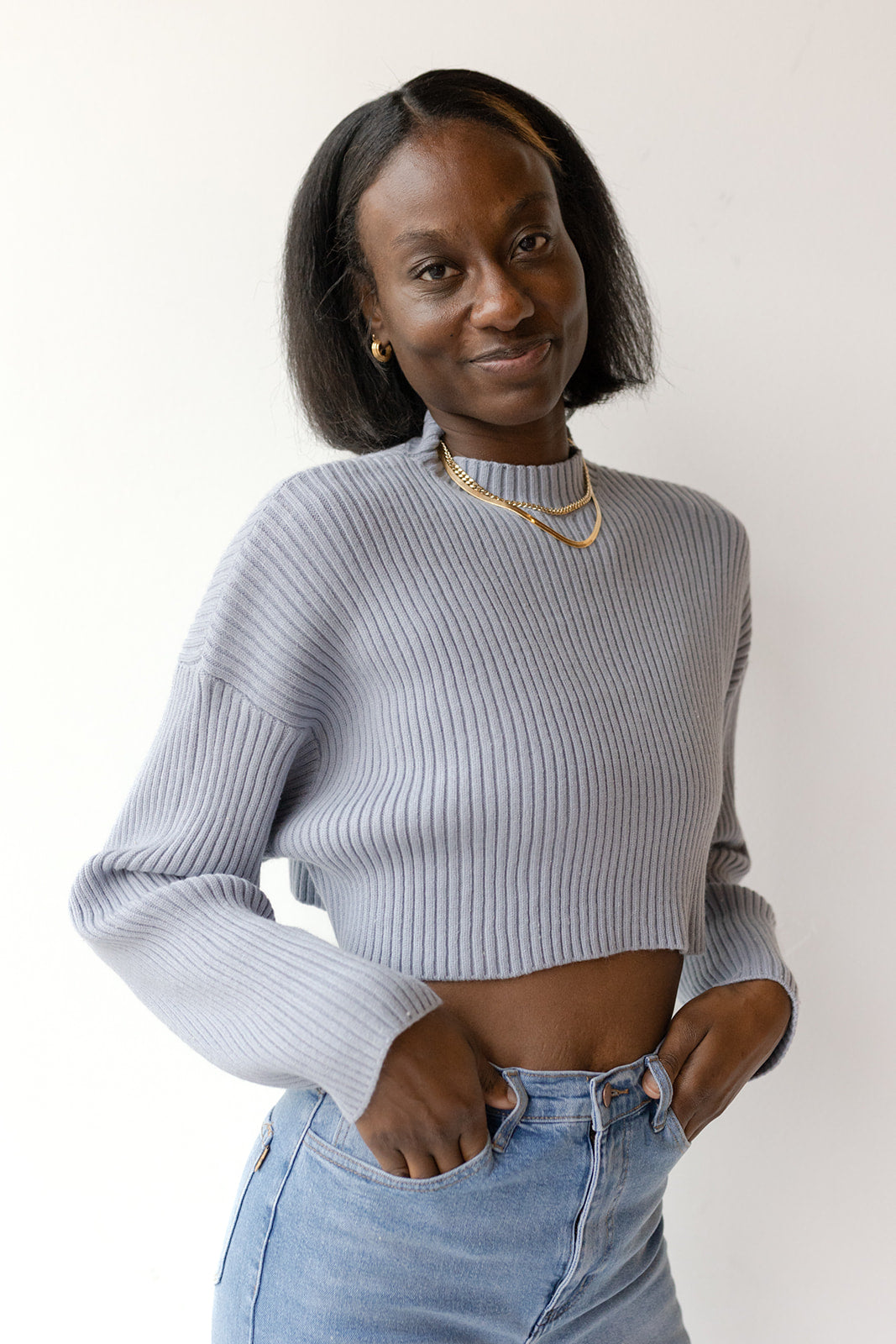 mode, ramona crop sweater