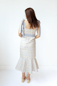 marjorie floral midi dress