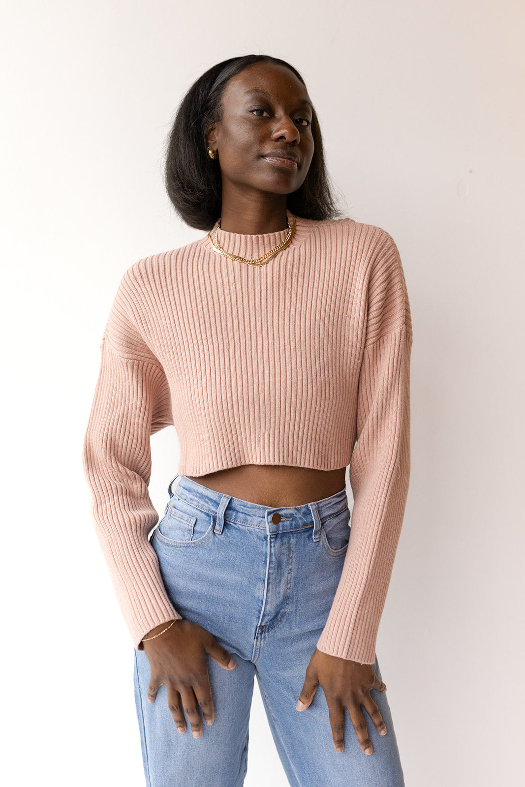 mode, ramona crop sweater