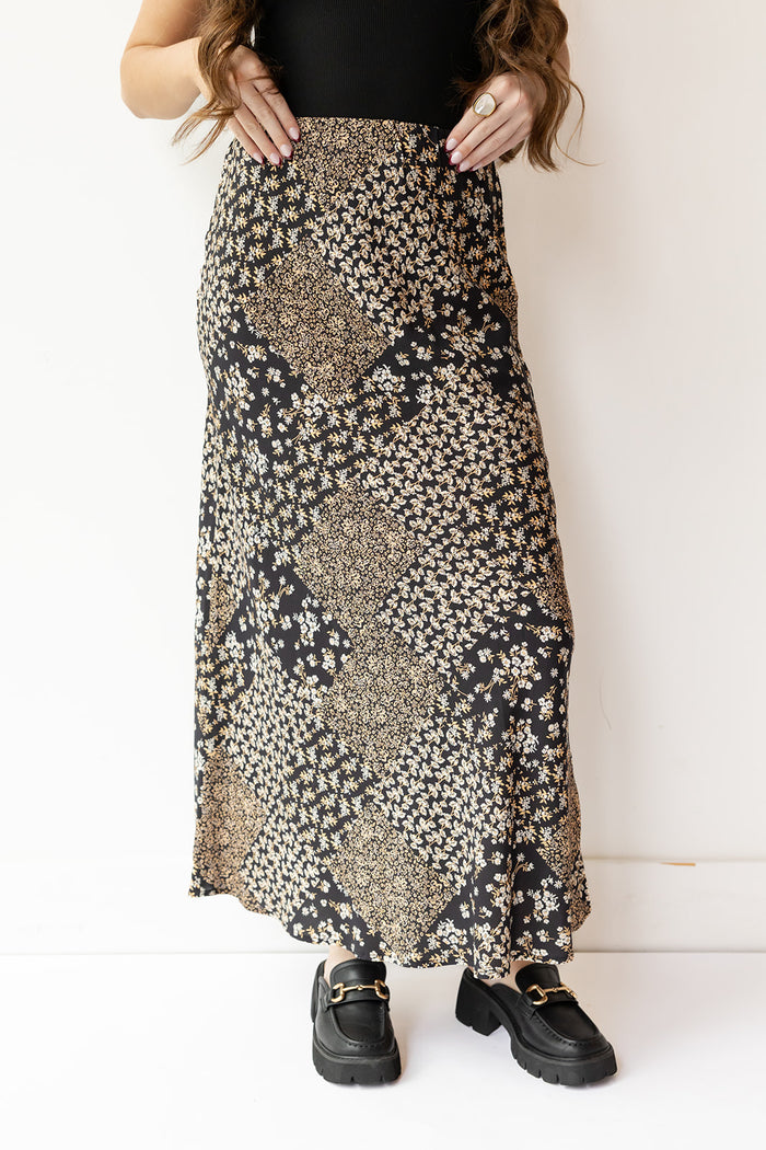 she's lovely floral skirt
