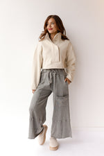 mode, delilah terry knit pants