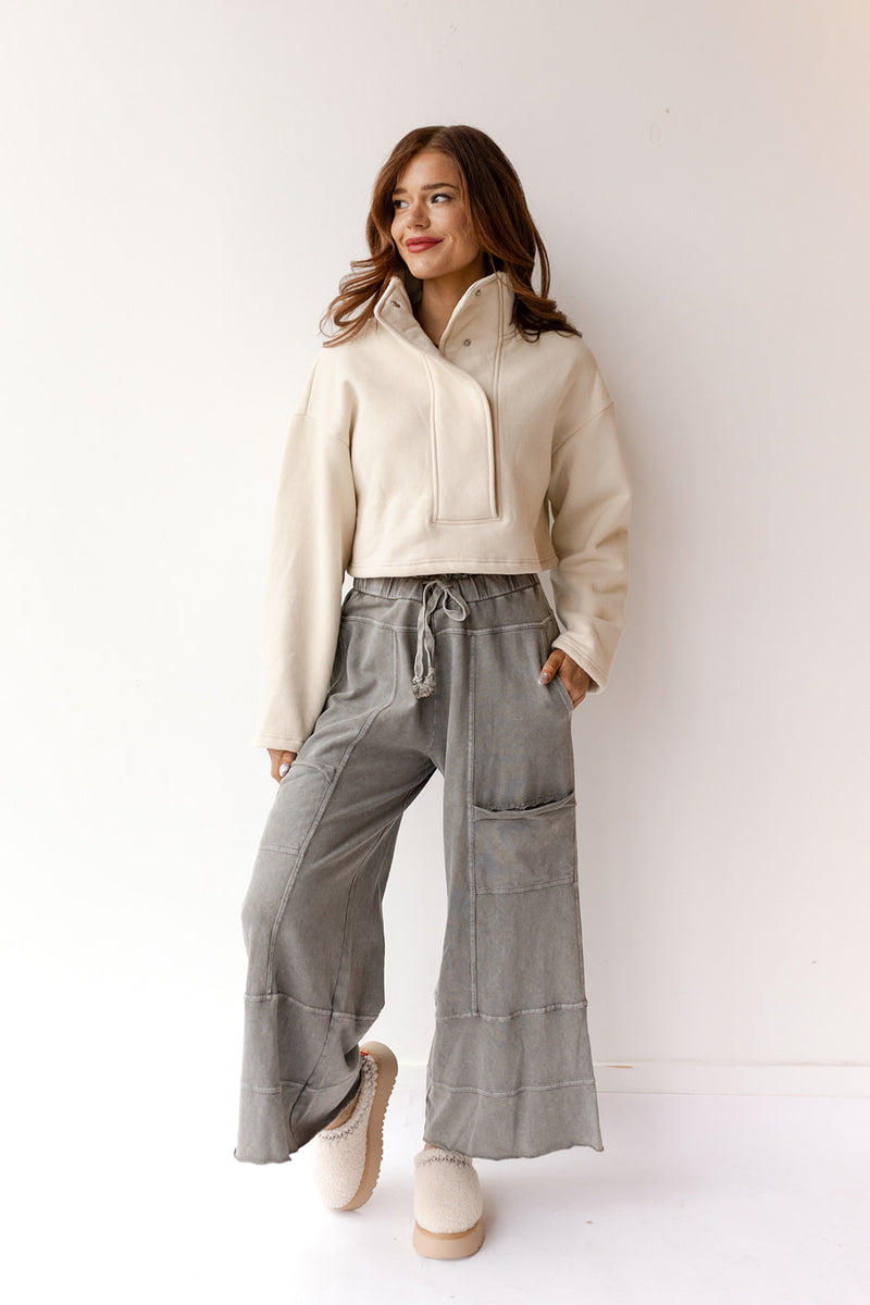 mode, delilah terry knit pants
