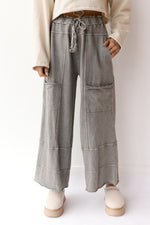 mode, delilah terry knit pants