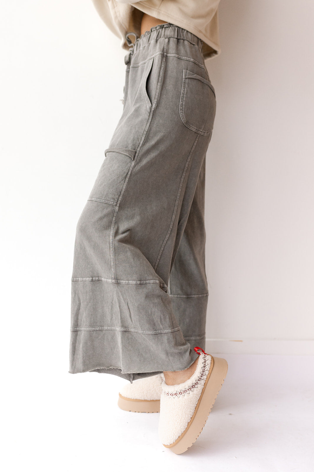 mode, delilah terry knit pants