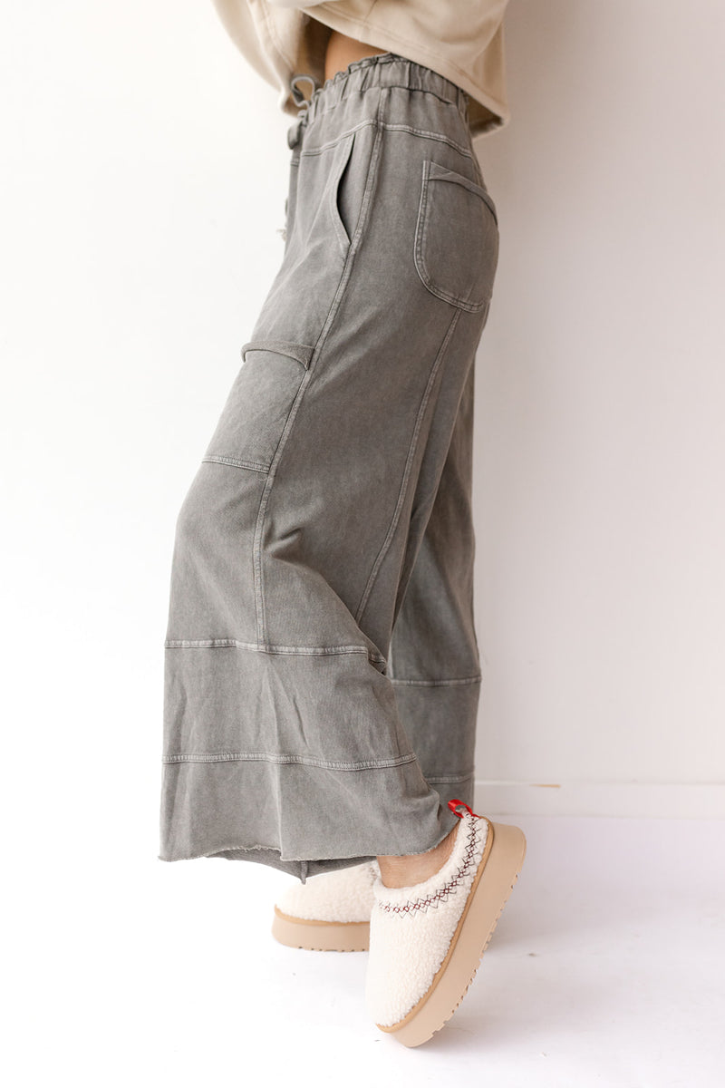 mode, delilah terry knit pants