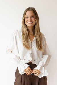 darla eyelet blouse