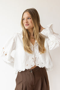 darla eyelet blouse