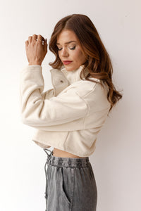 mode, freya oversized crop sweatshirt