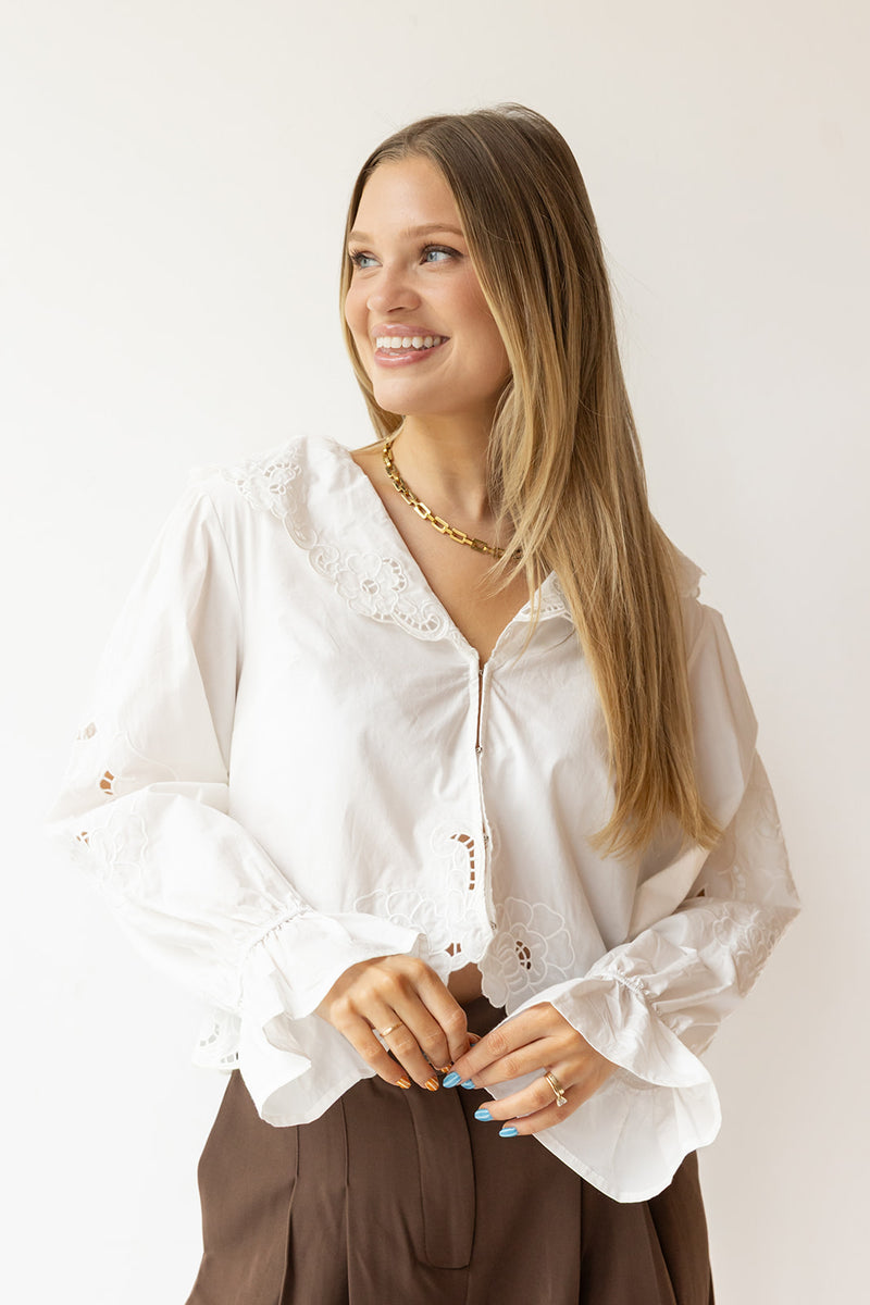 darla eyelet blouse