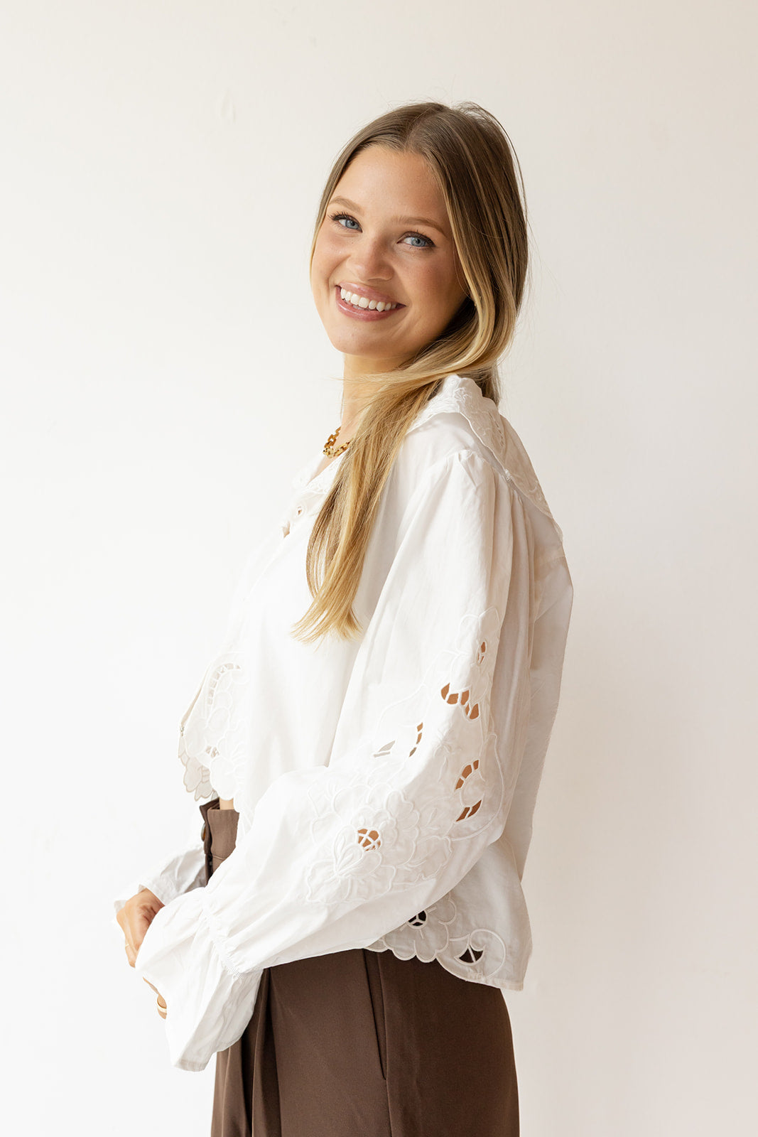 darla eyelet blouse