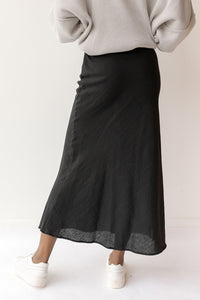 mode, liv linen skirt