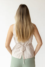 sasha striped vest