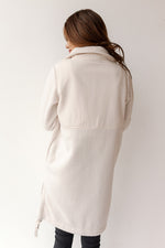 mode, longline sherpa jacket