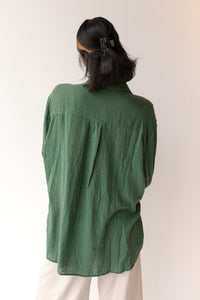 mode, see through button down shirt