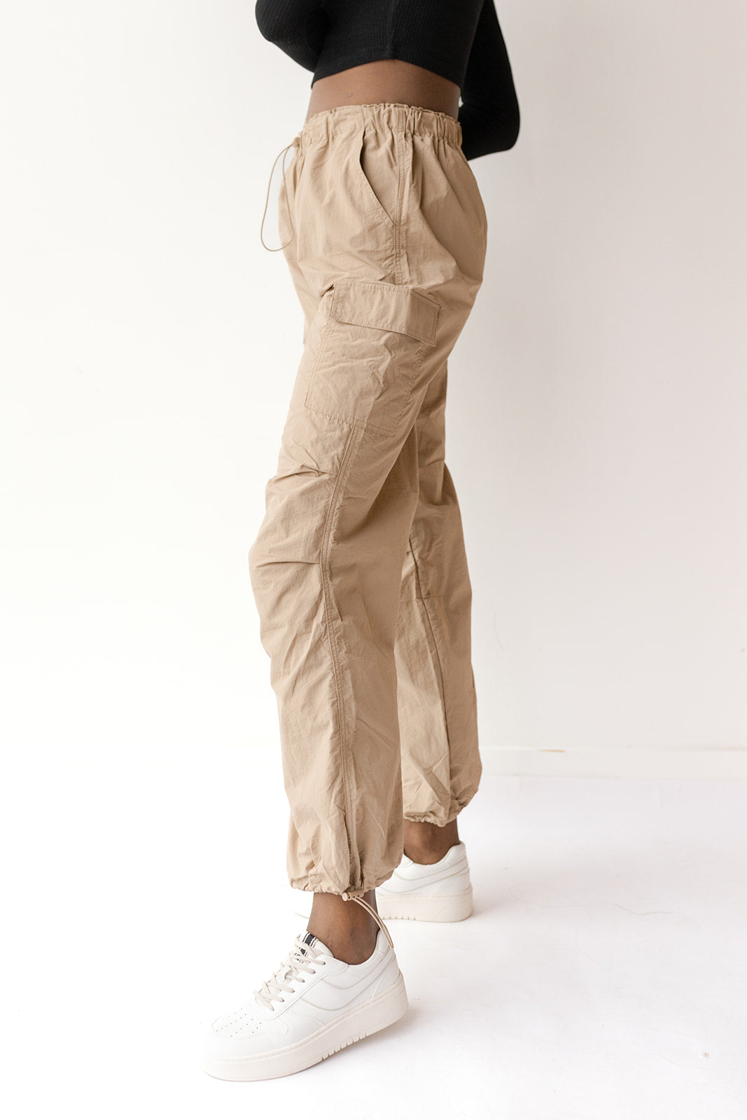 mode, portia parachute pants