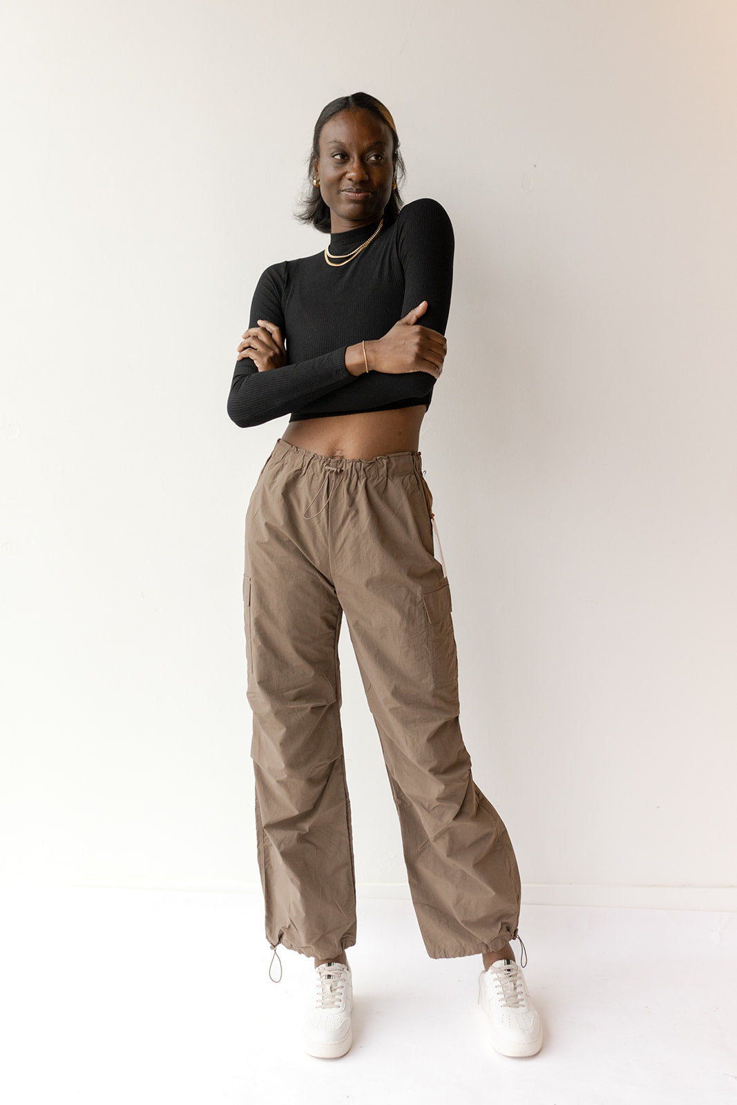 mode, portia parachute pants