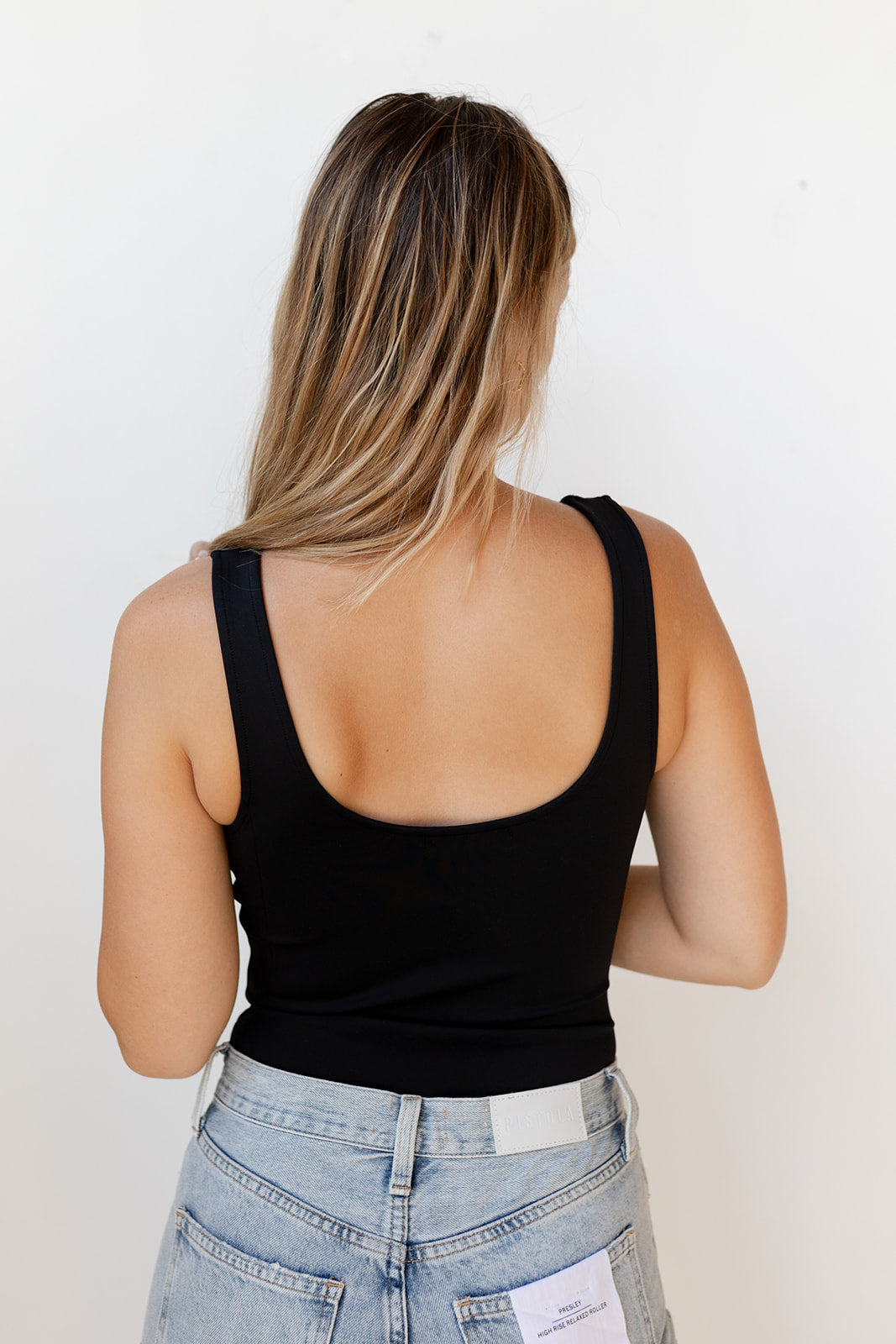mode, fair + square neck bodysuit