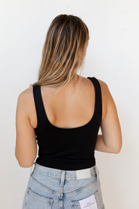 mode, fair + square neck bodysuit