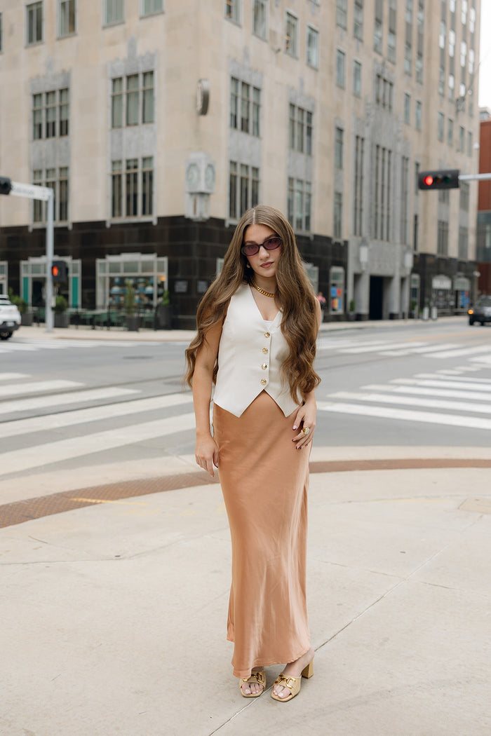 jade silk skirt