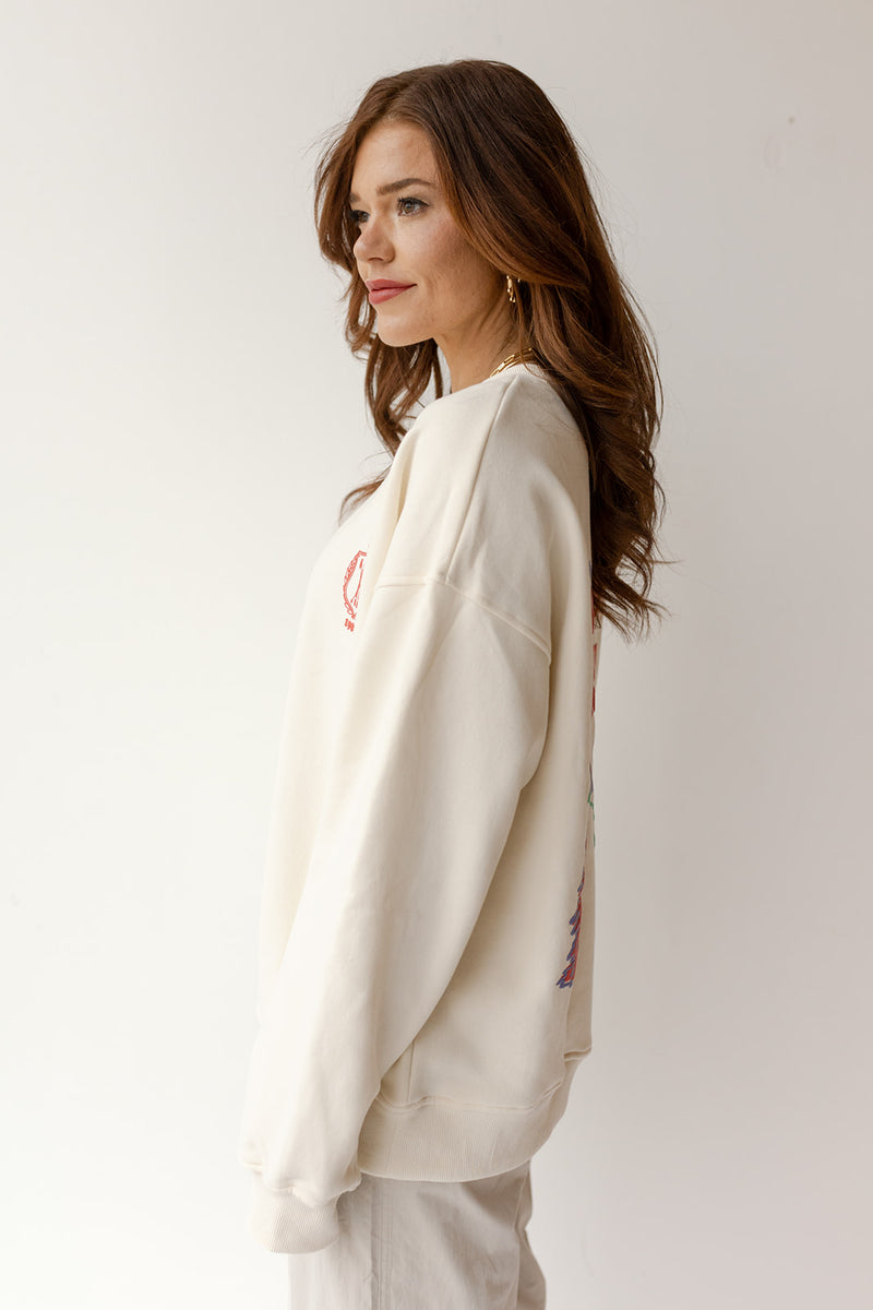 mode, apres ski club sweatshirt