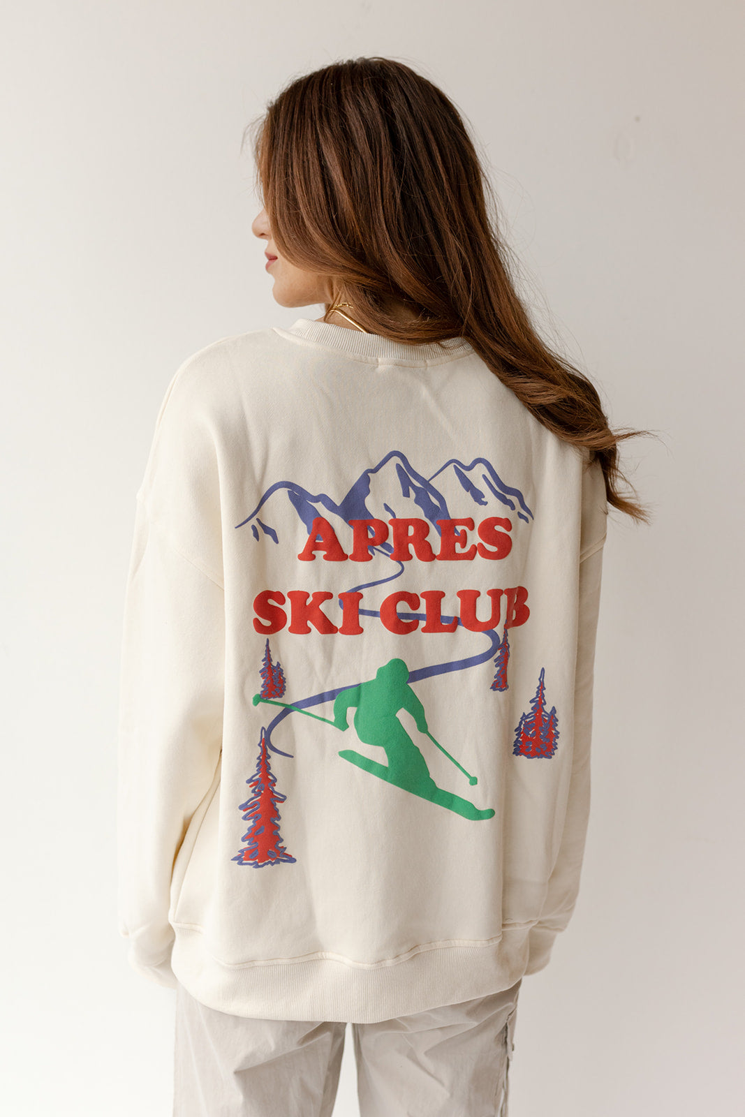 mode, apres ski club sweatshirt