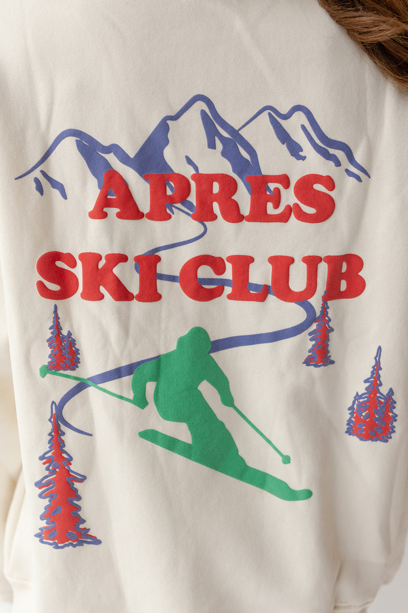 mode, apres ski club sweatshirt