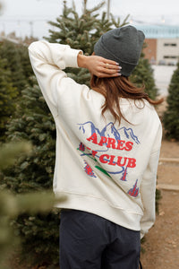 mode, apres ski club sweatshirt