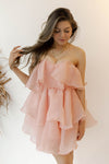 roselyn tiered mini dress