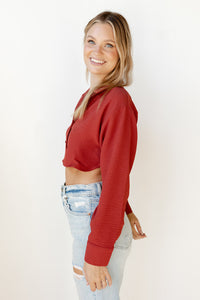 mode, carolina collared crop top