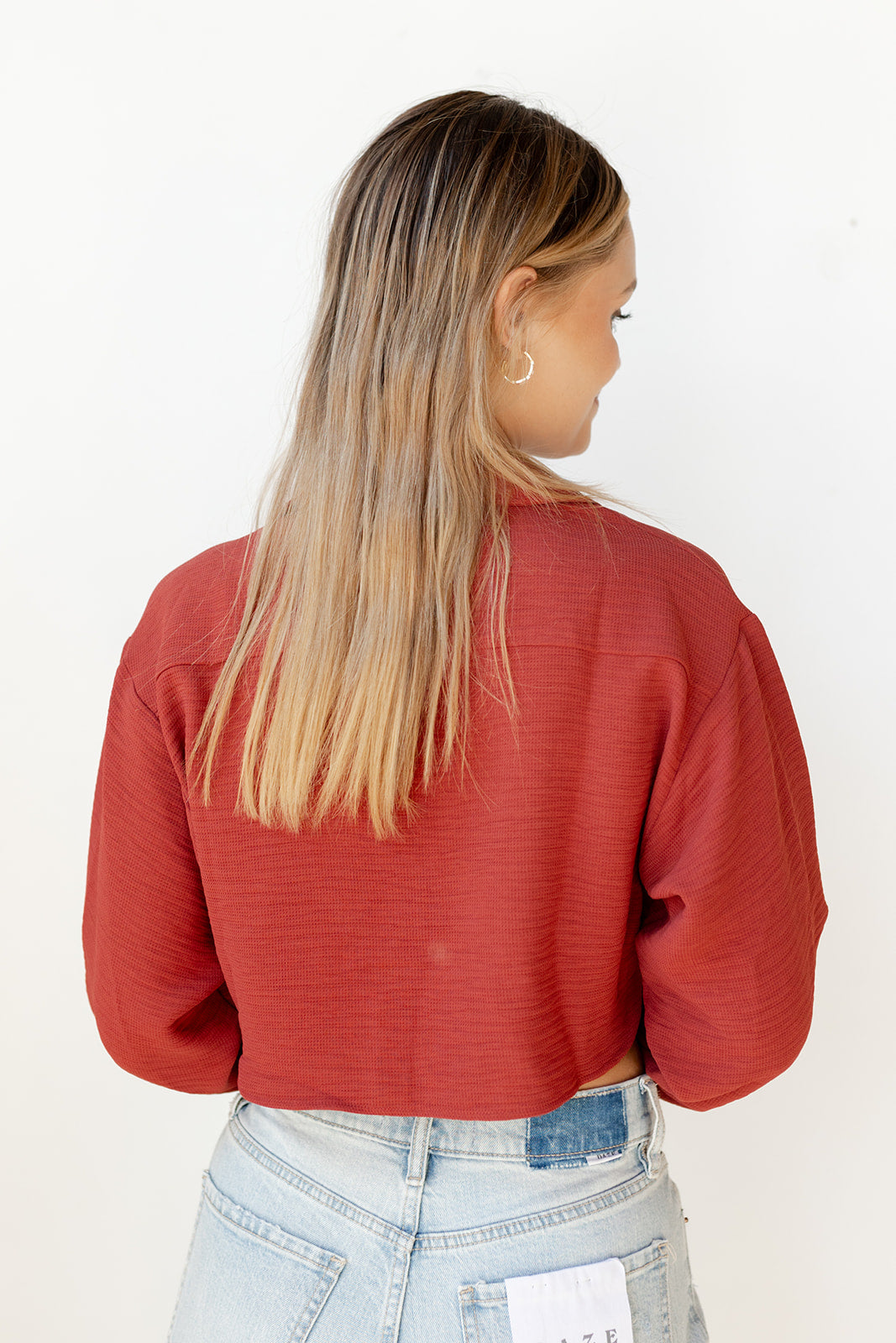mode, carolina collared crop top