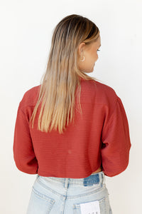 mode, carolina collared crop top