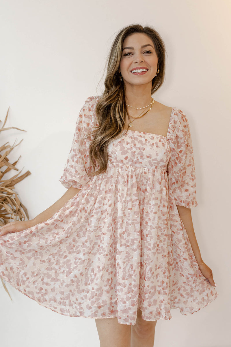 in the flow floral dress