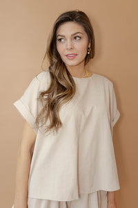 mode, jamie oversized top