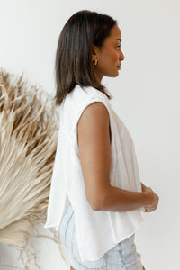 mode, mock neck jersey top