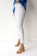 mode, monroe high rise crop jeans