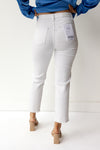 mode, monroe high rise crop jeans
