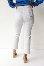 mode, monroe high rise crop jeans