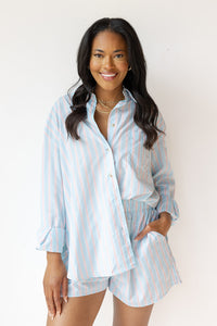 mode, claire poplin button down