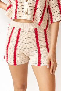 mode, hailey knit sweater shorts