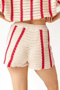 mode, hailey knit sweater shorts