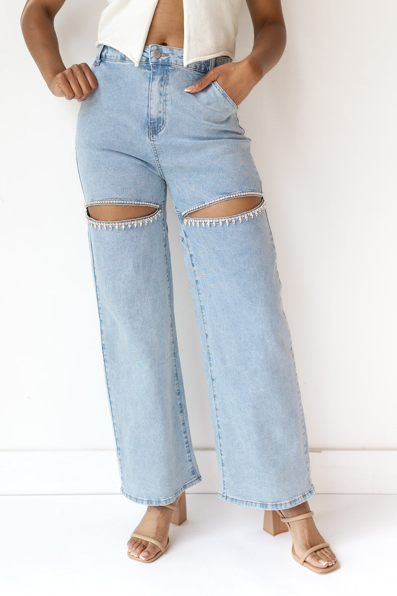 mode, danica rhinestone jeans