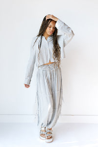 mode, fallon stripe joggers